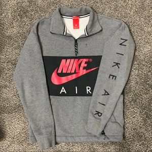 Nike grey quarter zip, mens size S